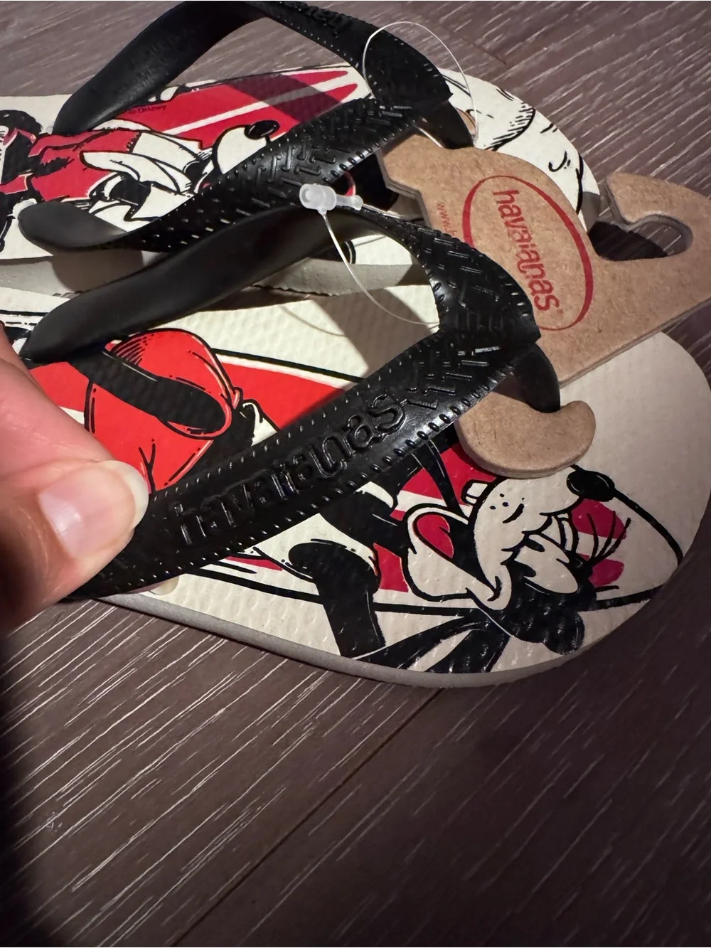 Havaianas Kids Flip Flops Mickey Mouse Boys Sz 13 NWT Made In Brazil Beach Pool